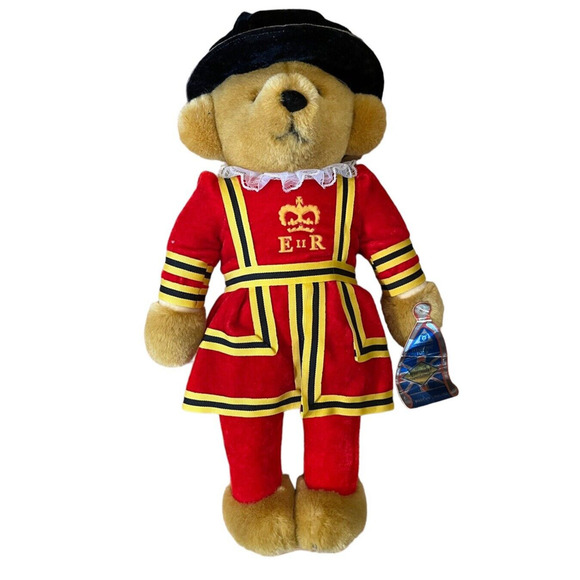 Merrythought England Plush Bear Harrods Beefeater Royal Guard NWT 1990 - Picture 1 of 7